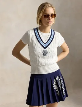 Chaleco de mujer de punto con algodón - Polo Ralph Lauren - FashionsVida
