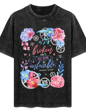 Broken isn't the same T-Shirt High Elasticity Sports Tee Shirt - Aliexpress - FashionsVida