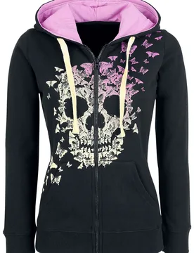 Kapuzenjacke - Freaking Out Loud - XS bis 5XL - für Damen - Größe S - schwarz - Frauen - female - Full Volume by EMP - FashionsVida
