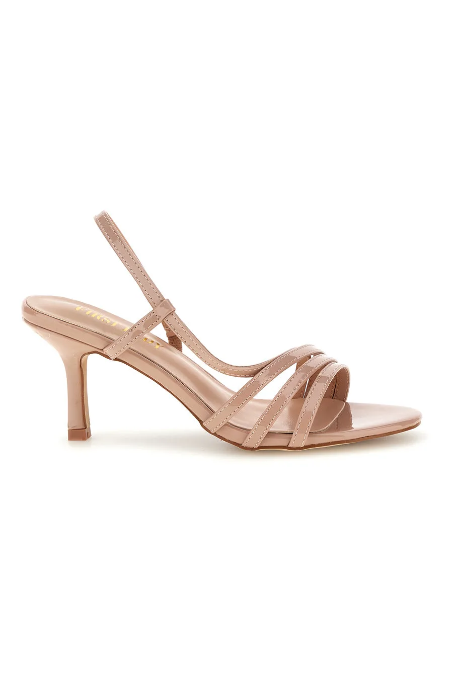 Sandali beige con listini e tacco medio P709 38 - FIRST LADY - FashionsVida