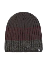 Mens 1 Pack SOCKSHOP Linden Stripe Hat Charcoal One Size - Grey - Size: One Size