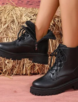 Zapatos de mujer nuevos para primavera/otoño/invierno 2026, botas de mujer cálidas para invierno, zapatos de mujer casuales versátiles y de moda, b - Shein - FashionsVida