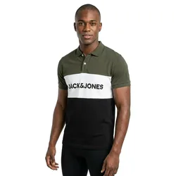 Polo A Maniche Corte Elogo Blocking Forest Night S