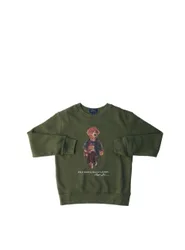 Felpa girocollo POLO BOYS VERDE OLIVA XL