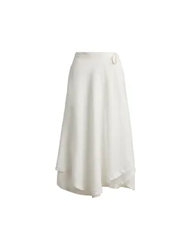 Ralph Lauren Jupe en lin blanc 38 - Ralph Lauren - FashionsVida