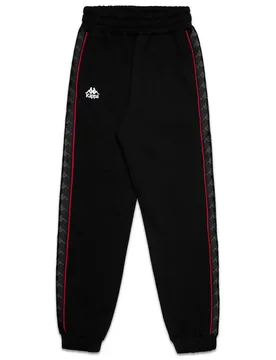 Pantalon De Survêtement 222 Banda Adina 2 Black / Red Racing / White S - Kappa - FashionsVida