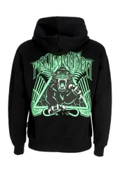 Felpa Cappuccio Uomo Triangle Panther Hoodie Black