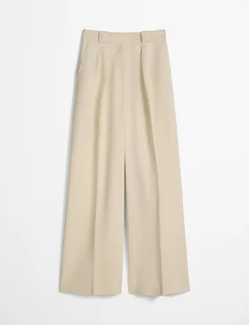 Pantalón sastre ancho mezcla de viscosa y lino - MARC O'POLO - FashionsVida