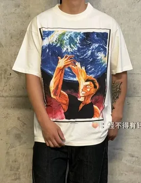 Authentic SAINT Off-White Printed Short-Sleeve Tee Hip-Hop Men's Women's Streetwear Summer Oversized Casual Tee - Aliexpress - FashionsVida