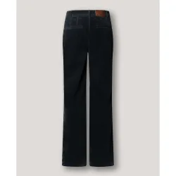 W11 - pantalón ancho de mujer en terciopelo