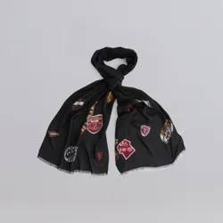 Manchester United x Paul Smith Fan Badge Scarf Black None