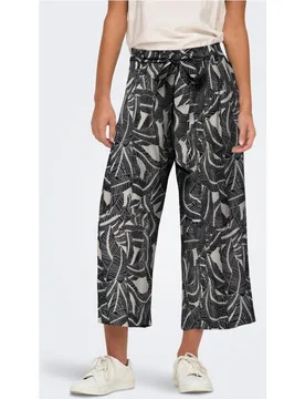 Pantalón largo de mujer estampado y fluido - Only - FashionsVida