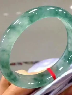 Fashion Round Jade Bracelet Ice-Seed Floating Flower Green Jade Bangle Hand Ring Charm Jewelry Round Bangle Bracelet Men - Aliexpress - FashionsVida