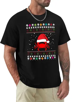 Santa Crab lovers-Funny T-Shirt Casual Lightweight Short Sleeve Top - Aliexpress - FashionsVida