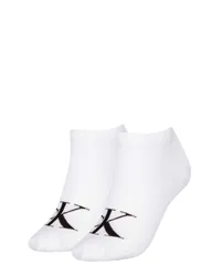 Pack Cotton Rich Monogram Logo Trainer Socks White female