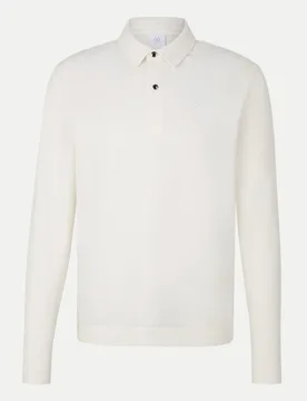 Langarm-Poloshirt TIMON Weiß M - Bogner - FashionsVida