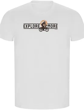 Maglietta A Maniche Corte Explore More Eco White - Kruskis - FashionsVida