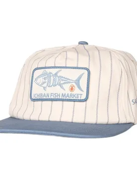 Casquette Fish Market Snapback Off White / Slate One Size - Salty Crew - FashionsVida