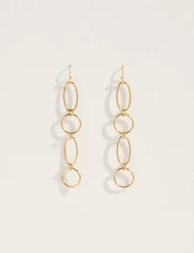 Pendientes elipses bañados de mujer - Green Coast - FashionsVida