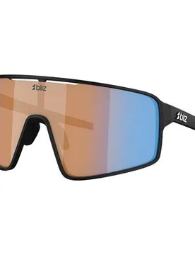 Lunettes De Soleil P001 Matt Black Nano Optics Nordic Ligh Coral-Orange w Blue Multi/CAT1 Homme - Bliz - FashionsVida
