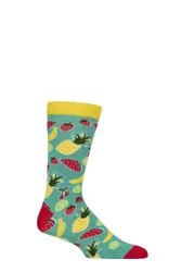 Mens and Women's 1 Pair Fair Trade Fruits Bamboo Socks Fruits UK 7-12 - Multi Coloured - Size: 7-12