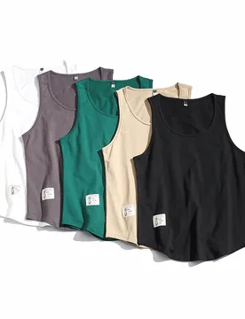 XL Cotton Tank Top Summer Beach Tanktop Loose Men Oversize Fashion Summer Japanese Workout Fashion O-neck Sleeveless Shirt Vest - Aliexpress - FashionsVida