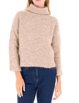 Dolcevita misto lana BEIGE M - I Blues - FashionsVida