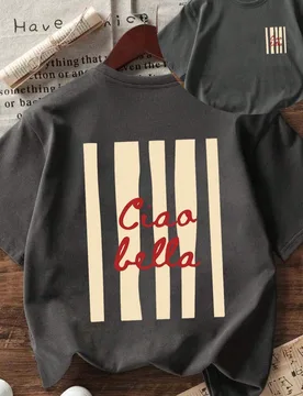 Camiseta de manga corta con cuello redondo, estampado divertido y casual para niña preadolescente, top de verano 14Y - Shein - FashionsVida