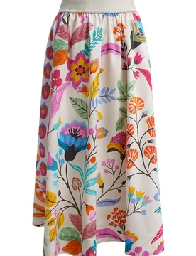 MIDI SKIRT ELASTIC WB female - 40 - FashionsVida