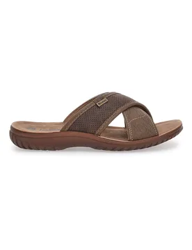 Ciabatte Marroni Con Fasce Incrociate 103 FN 43 - Inblu - FashionsVida