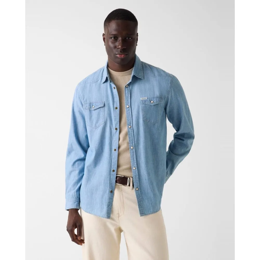 Guess - Camisa vaquera de hombre - Guess - FashionsVida