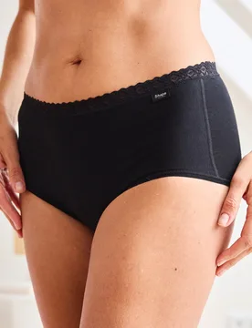 Bio-Baumwoll-Formslip Spitze - Schwarz - female - Size: 50 - Avena - FashionsVida