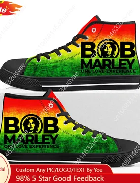 Bob Marley Reggae Rasta High Top Shoes Men Women Teenager Canvas Walking Sneaker Couple Footwear Custom Shoe Unisex Black - Aliexpress - FashionsVida