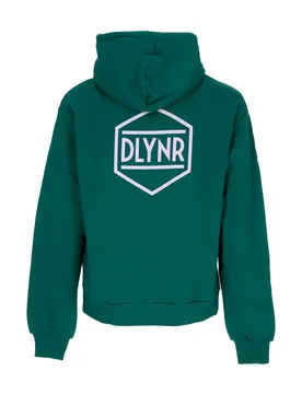 Felpa Cappuccio Uomo Logo Back Hoodie Green - DOLLY NOIRE - FashionsVida