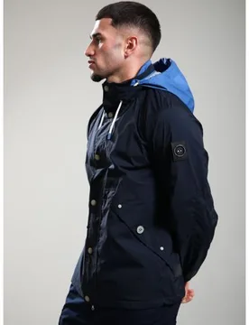 Mens Navy Seafield Jacket - Male - Navy - Medium - Marshall artist - FashionsVida