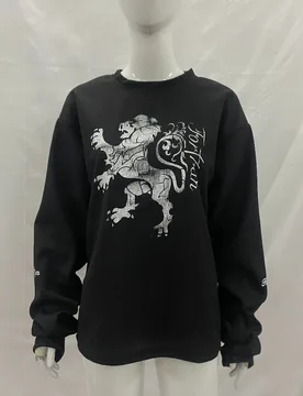 Ins personalized punk print round neck sweatshirt long sleeved pullover T-shirt base shirt retro outfit Y2K - Aliexpress - FashionsVida