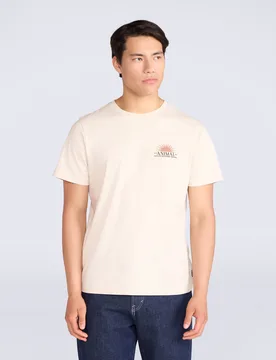 Jacob Mens T-Shirt - Beige - Beige - Size: L - Animal - FashionsVida