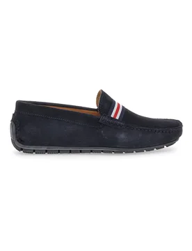 Mocassino in pelle scamosciata Blu notte 05 41 - MAX DILLAN - FashionsVida