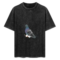 Pigeon T-Shirt All Match Print Short Sleeve Top
