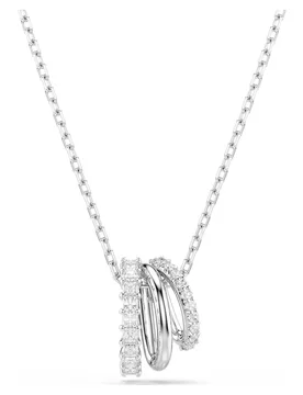 Pendente Hyperbola, Taglio Round, Bianco, Placcato rodio OS - Swarovski - FashionsVida