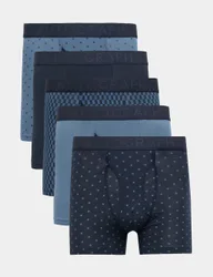 Pack Supersoft Geometric Trunks Blue Mix male