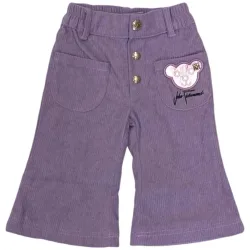 Pant Velluto Lilla A Costine RIA24012PANE