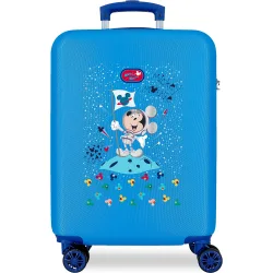 Maleta de cabina infantil Mickey on the Moon rígida con capacidad de 34L