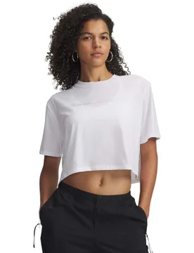 T-shirt à Manches Courtes Wm Crop White M - Under armour - FashionsVida