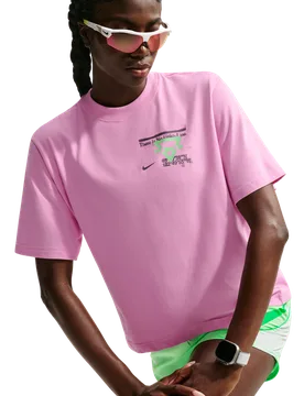 Swift Dri-fit Running T-shirt Women T-Shirts - Pink - Size S - Cotton Jersey - Pink - Size: Small - Nike - FashionsVida