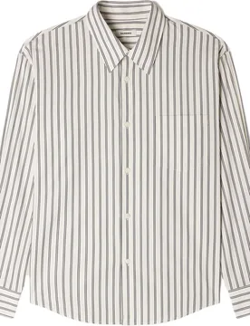 Camisa de Vestir de hombre de algodón con rayas verticales y corte evasé - sandro - FashionsVida