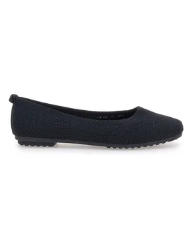 Ballerine nere in tessuto con soletta morbida PRE2 38 - THE FIRST - FashionsVida