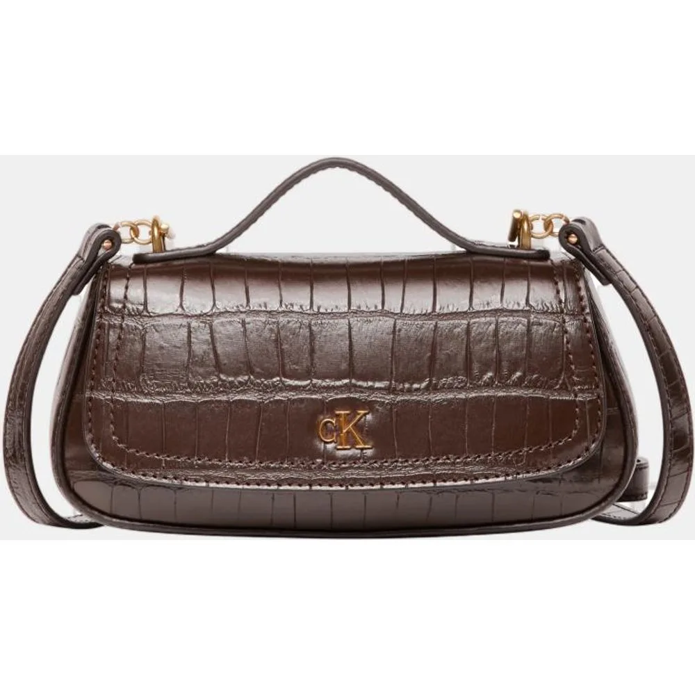 Bolso mini bandolera con estampado croco - Calvin Klein - FashionsVida