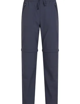 Explorer Womens Zip-Off Trousers - Short Length - Navy - Navy - Size: 18 - Mountain Warehouse - FashionsVida
