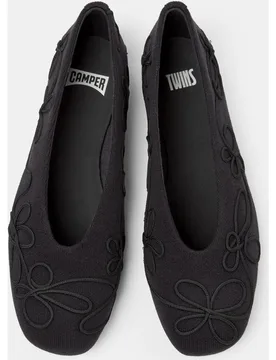 Bailarinas de mujer Casi Myra Twins con bordado de flores - Camper - FashionsVida